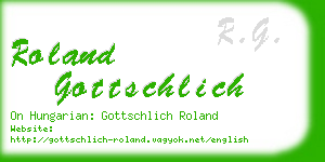 roland gottschlich business card